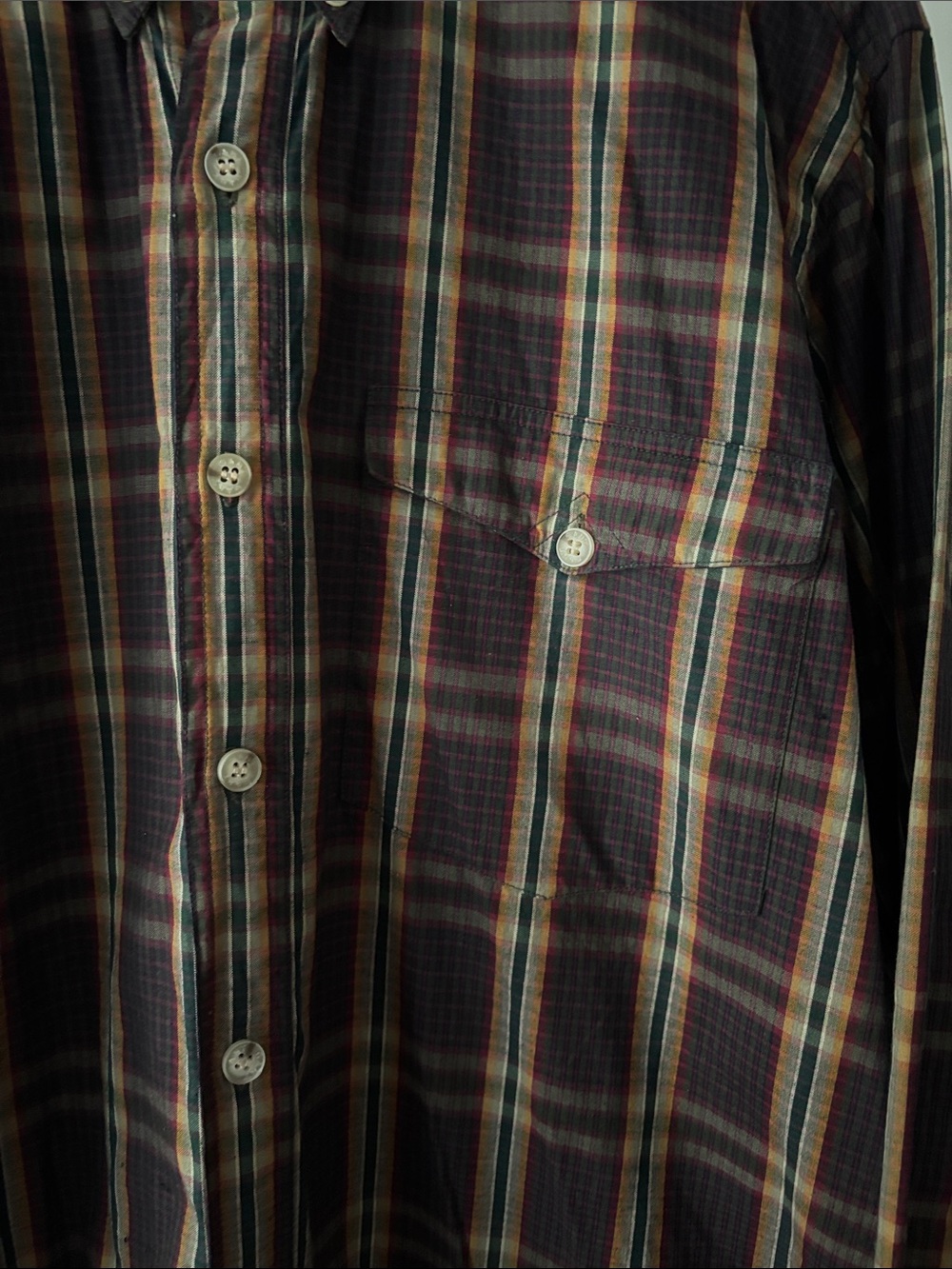 GANT Fire Poplin Plaid Tartan Button-Down Shirt 100% Cotton M - Picture 3 of 7